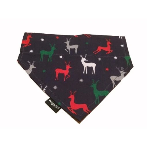 Wagytail Hondensjaal Blue Reindeer Bandana -Huisdierenseries Winkel image 634